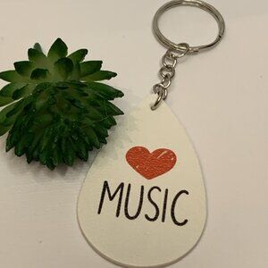 Music Keychain, Teacher Appreciation Gift, Educator Keychain, Teacher Keychain